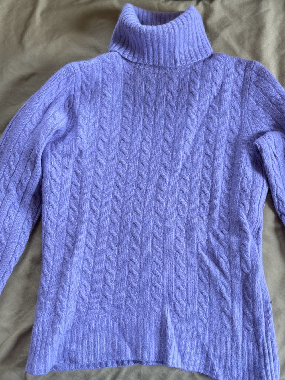 Purple J.Crew turtleneck sweater